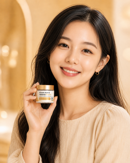 Korean Acne & Melasma Solution Cream – Advanced Brightening & Clear Skin Formula